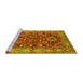 Sideview of Machine Washable Oriental Yellow Industrial Rug, wshurb1380yw