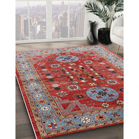 Mid-Century Modern Red Oriental Rug, urb1380