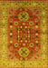 Oriental Yellow Industrial Rug, urb1380yw