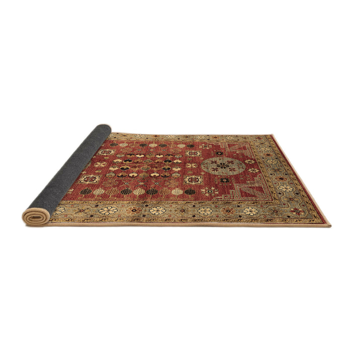 Sideview of Oriental Brown Industrial Rug, urb1380brn