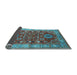 Sideview of Oriental Light Blue Industrial Rug, urb1380lblu