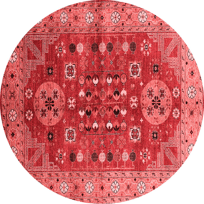 Machine Washable Oriental Red Industrial Rug, wshurb1380red
