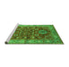 Sideview of Machine Washable Oriental Green Industrial Area Rugs, wshurb1380grn