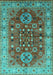 Oriental Turquoise Industrial Rug, urb1380turq