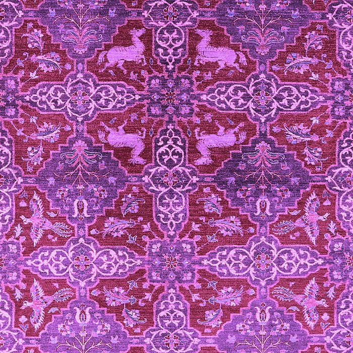 Machine Washable Oriental Purple Industrial Area Rugs, wshurb1381pur