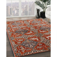 Mid-Century Modern Red Oriental Rug, urb1381