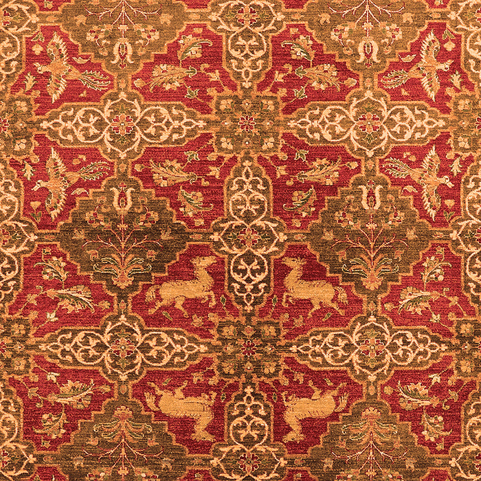 Machine Washable Oriental Orange Industrial Area Rugs, wshurb1381org