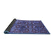 Sideview of Oriental Blue Industrial Rug, urb1381blu