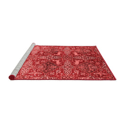Industrial Red Washable Rugs