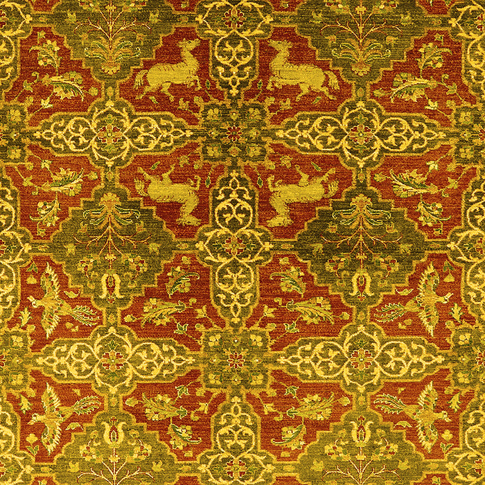 Oriental Yellow Industrial Rug, urb1381yw