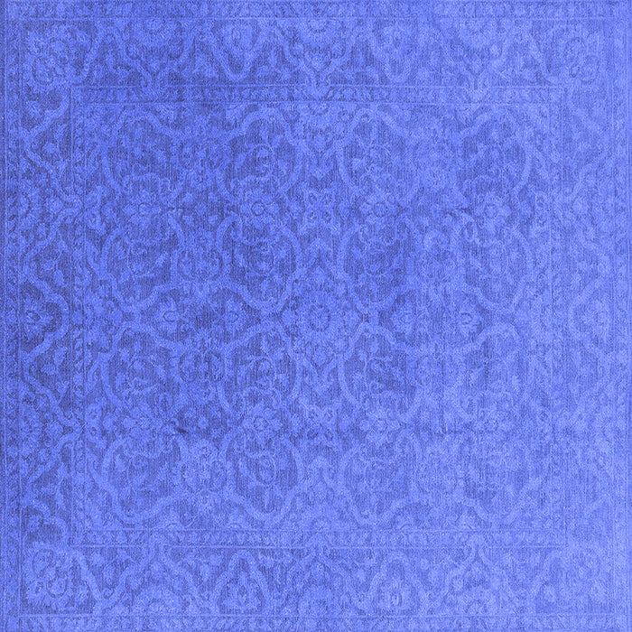 Square Persian Blue Bohemian Rug, urb1382blu