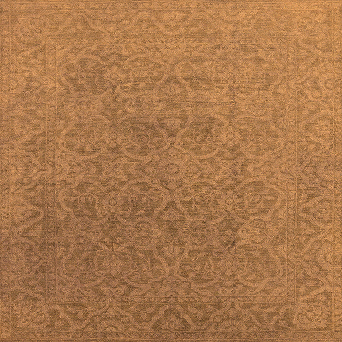 Square Persian Orange Bohemian Rug, urb1382org