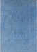 Machine Washable Industrial Modern Iceberg Blue Rug, wshurb1382