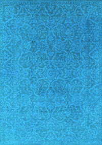 Persian Light Blue Bohemian Rug, urb1382lblu