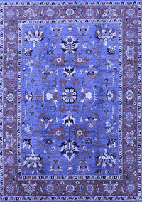 Oriental Blue Industrial Rug, urb1383blu