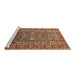 Sideview of Machine Washable Oriental Brown Industrial Rug, wshurb1383brn