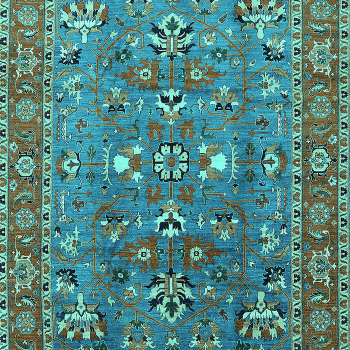 Oriental Turquoise Industrial Rug, urb1383turq