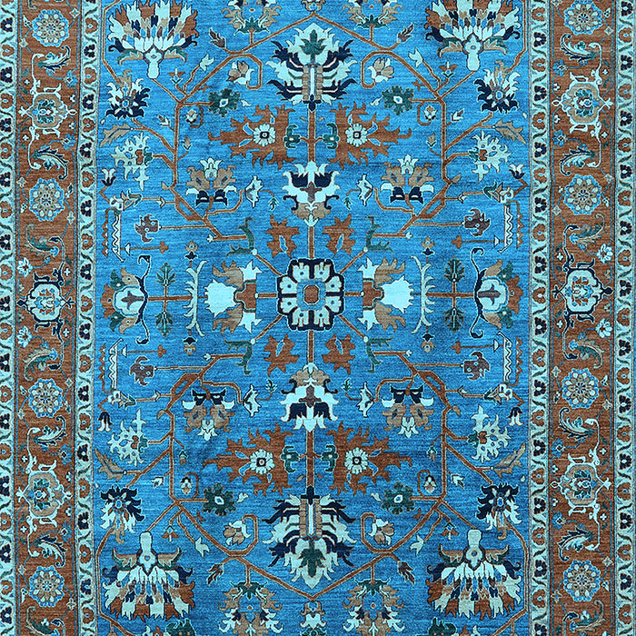 Oriental Light Blue Industrial Rug, urb1383lblu