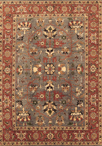 Oriental Brown Industrial Rug, urb1383brn