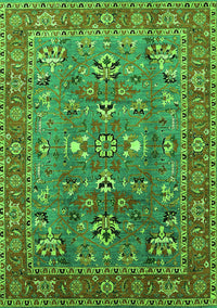 Oriental Green Industrial Rug, urb1383grn