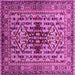 Square Oriental Pink Industrial Rug, urb1384pnk