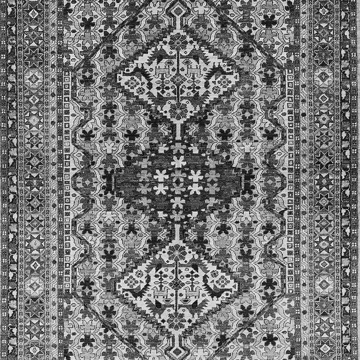 Machine Washable Oriental Gray Industrial Rug, wshurb1384gry