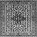 Square Oriental Gray Industrial Rug, urb1384gry