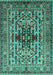 Oriental Turquoise Industrial Rug, urb1384turq