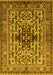 Oriental Yellow Industrial Rug, urb1384yw