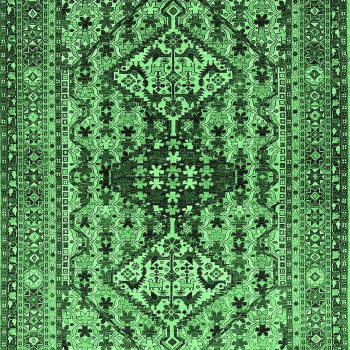 Oriental Emerald Green Industrial Rug, urb1384emgrn
