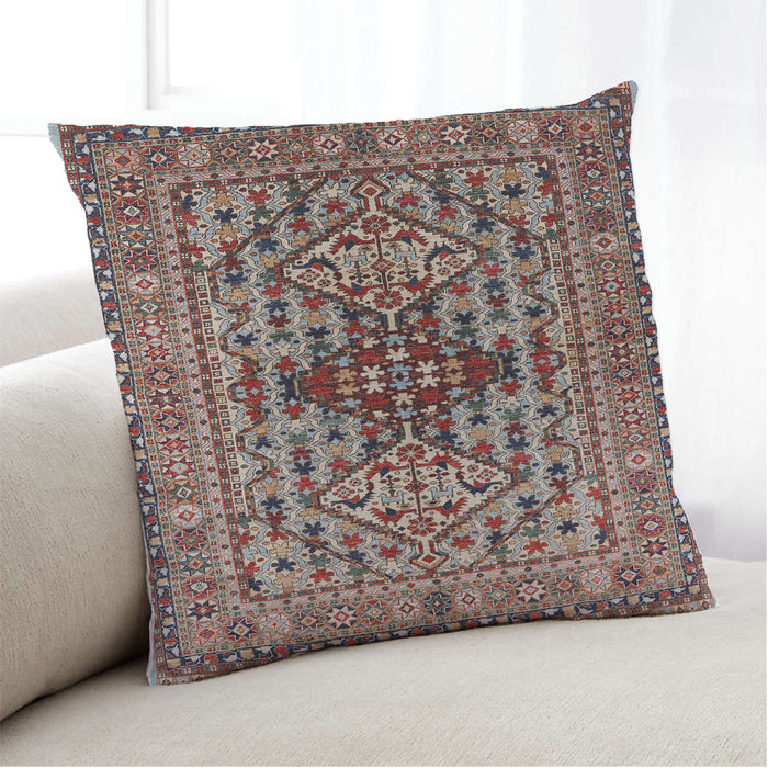 Lifestyle Image of Mid-Century Modern Urban Square Sage Green Throw Pillow, 18 inch by 18 inch, pwurb1384