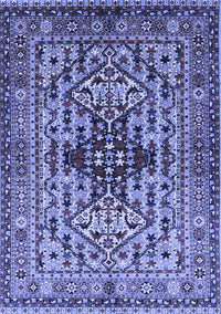 Oriental Blue Industrial Rug, urb1384blu