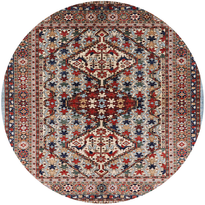 Round Machine Washable Industrial Modern Sage Green Rug, wshurb1384