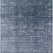 Square Mid-Century Modern Light Purple Blue Oriental Rug, urb1385