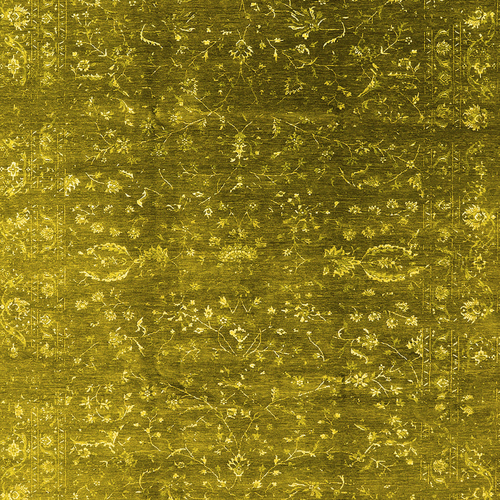 Oriental Yellow Industrial Rug, urb1385yw