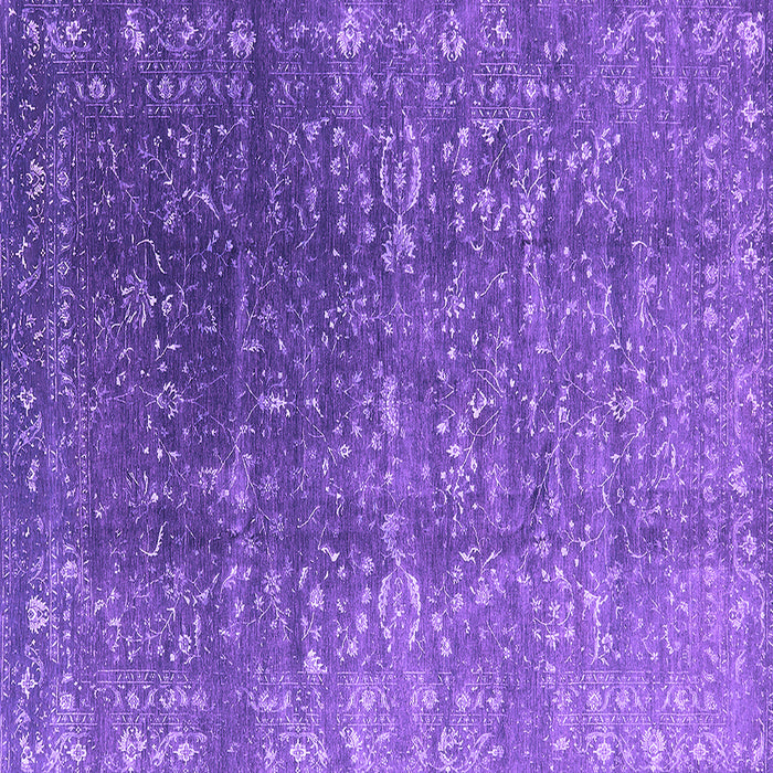 Square Machine Washable Oriental Purple Industrial Area Rugs, wshurb1385pur