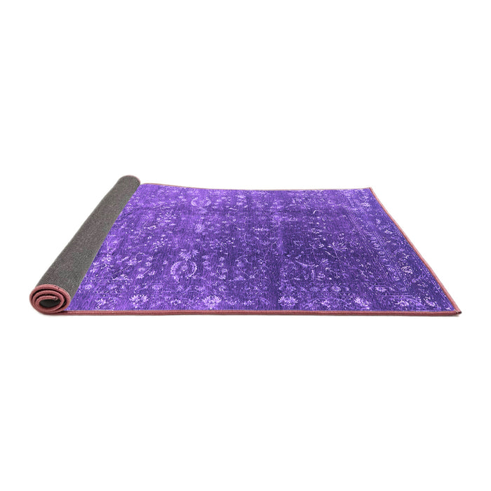 Sideview of Oriental Purple Industrial Rug, urb1385pur