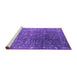 Sideview of Machine Washable Oriental Purple Industrial Area Rugs, wshurb1385pur