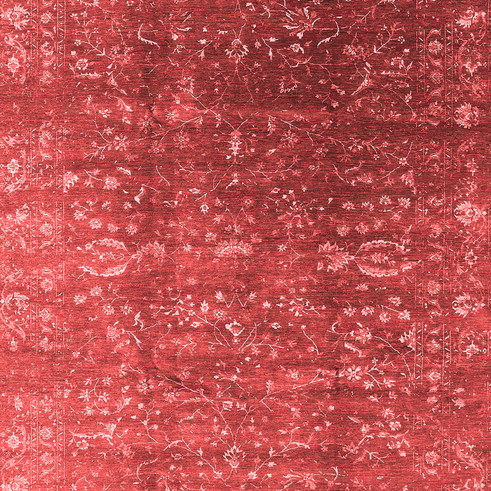 Machine Washable Oriental Red Industrial Rug, wshurb1385red