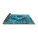 Sideview of Oriental Light Blue Industrial Rug, urb1386lblu