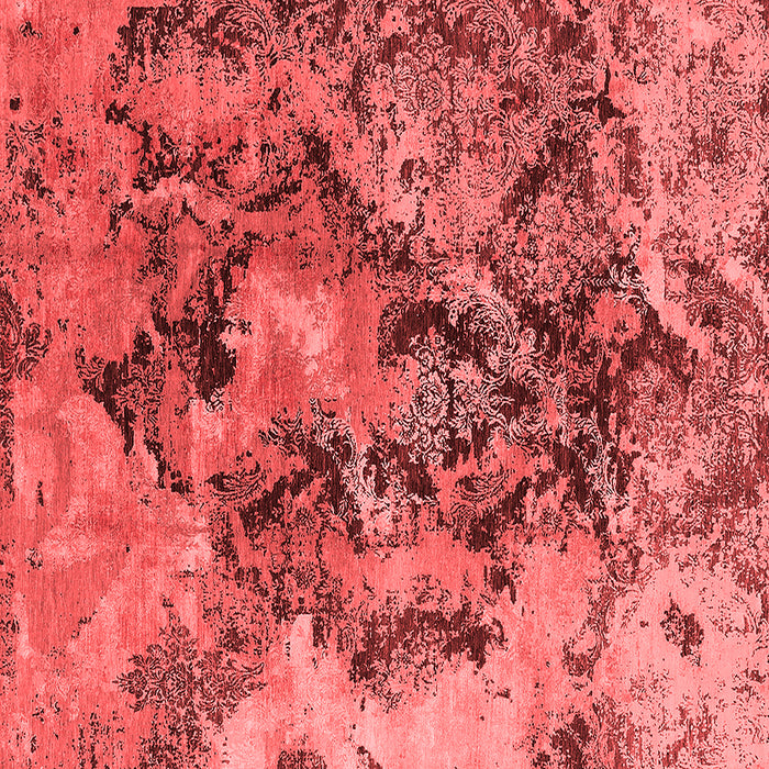 Machine Washable Oriental Red Industrial Rug, wshurb1386red