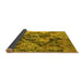 Sideview of Oriental Yellow Industrial Rug, urb1386yw