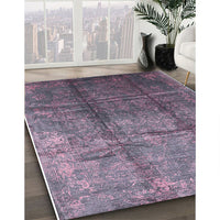 Mid-Century Modern Purple Oriental Rug, urb1387