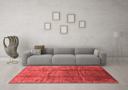 Industrial Red Washable Rugs