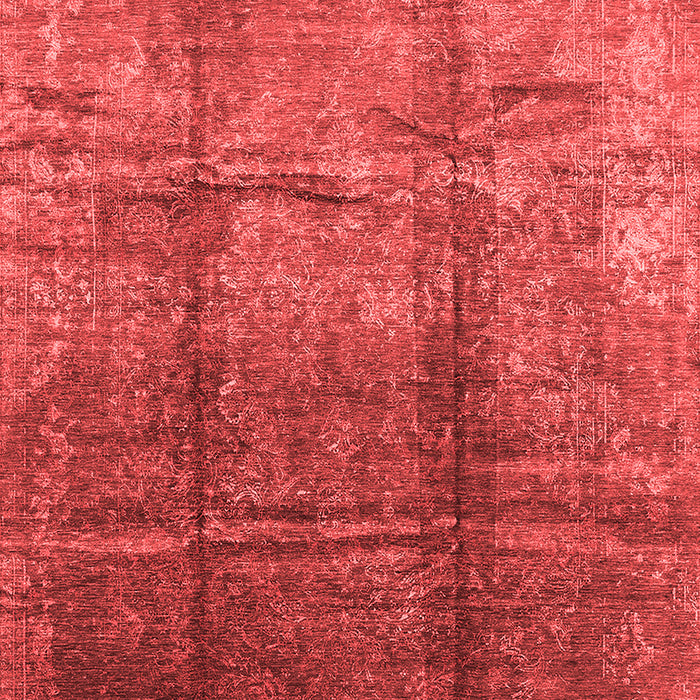 Machine Washable Oriental Red Industrial Rug, wshurb1387red