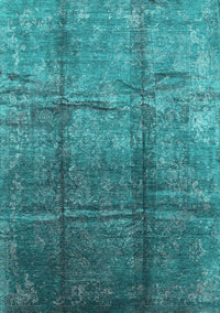 Oriental Turquoise Industrial Rug, urb1387turq