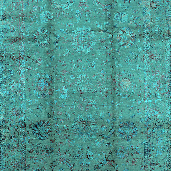 Oriental Turquoise Industrial Rug, urb1388turq