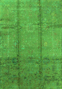 Oriental Green Industrial Rug, urb1388grn