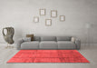 Industrial Red Washable Rugs