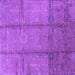 Square Oriental Purple Industrial Rug, urb1388pur